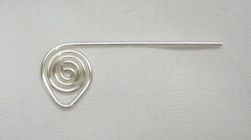 Judy Larson's Wire Basics - Simple Swan Hook - , Findings & Components, Toggles & Clasps, Earwire & Headpin, Coiling, Coiling Wire, Wire Coiling, coiled wire swan hook